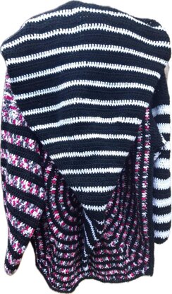 Spiral sweater wizard hood