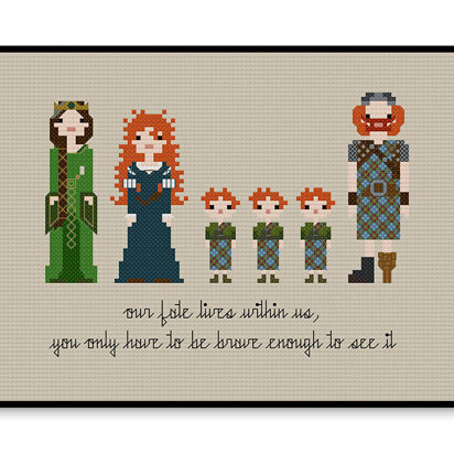 Brave - PDF Cross Stitch Pattern