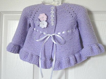 Knitting PATTERN Baby Cardigan Knitted Baby Jacket