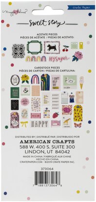 American Crafts Maggie Holmes Sweet Story Ephemera Die-Cuts 40/Pkg - Cardstock & Acetate