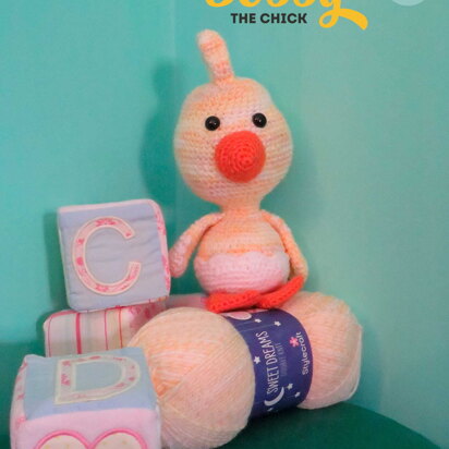 Amigurumi Little Bobby the Chick in Stylecraft Sweet Dreams DK - F112 - Downloadable PDF