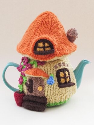 Toadstool Fairy House Tea Cosy
