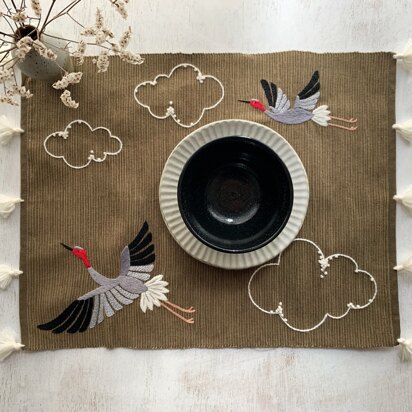 WLT - Sarus Crane Placemat by Ria Paramita