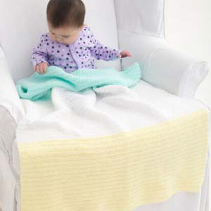 Sweetest Baby Afghan in Lion Brand Babysoft - L40719 - Downloadable PDF