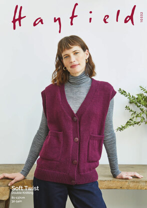 Vest in Hayfield Soft Twist - 10332 - Downloadable PDF