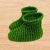 Crochet Green Bootie