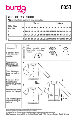 Burda Style Misses' Cardigan with Rounded Neckline B6053 - Paper Pattern, Size 8-22 (34-48)