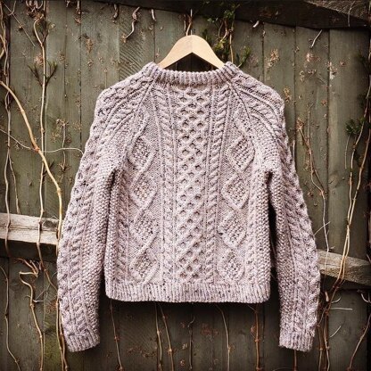 Sweater in Aran wool