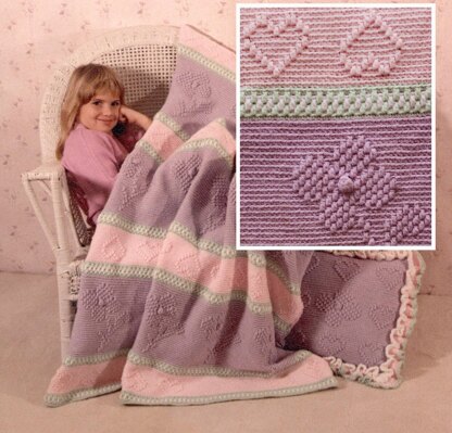 Spring Fling Afghan and Pillow