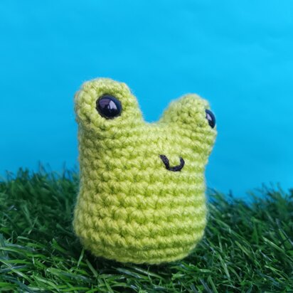 Crochet no sew frog pocket pal