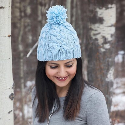 Braided Cable Knit Hat