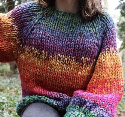 Multicolor wool outlet sweater