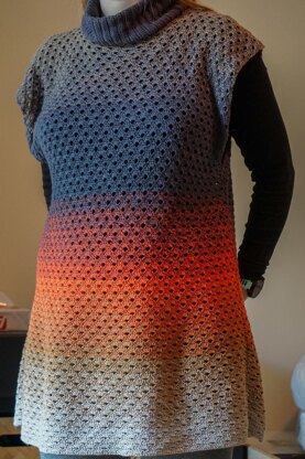 Whirl Poncho Dress