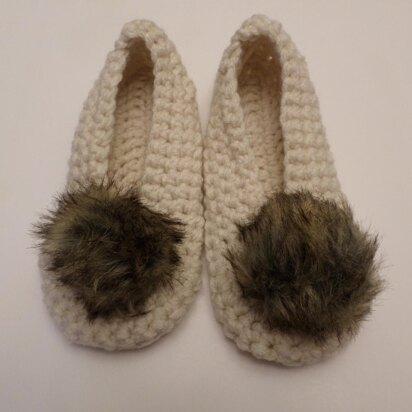 House Slippers Shoes Pom Pom