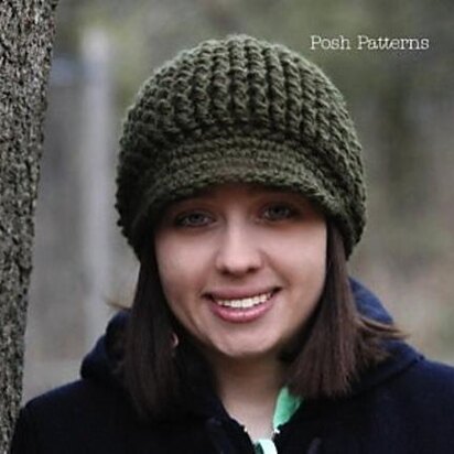 Textured Newsboy Hat 292