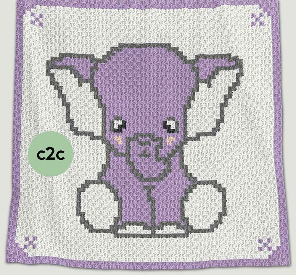 C2c crochet baby online blanket pattern