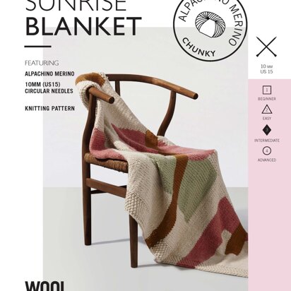 Sunrise Blanket in Wool and the Gang Alpachino - V375841362 - Leaflet