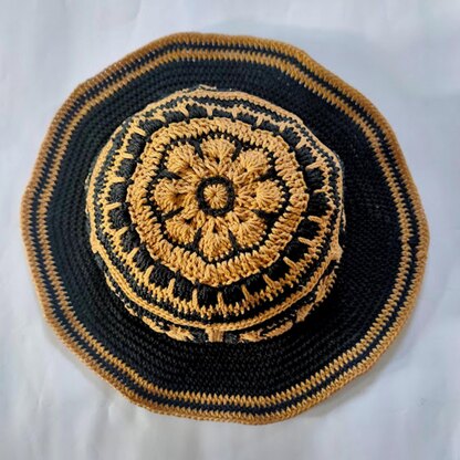 African Flower Hat