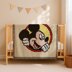 C2C Mickey Mouse Blanket Ivory Afghan Baby Throw Graphgan Crochet PATTERN