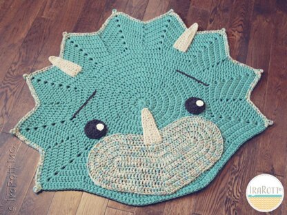 Tops The Triceratops Dinosaur Rug