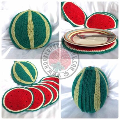 Sliced Watermelon Placemat Set