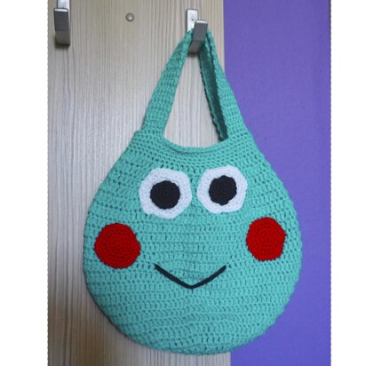 Crochet pattern frog bag