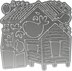 CottageCutz Dies - Chickens & Coop 4.6"X3.4"