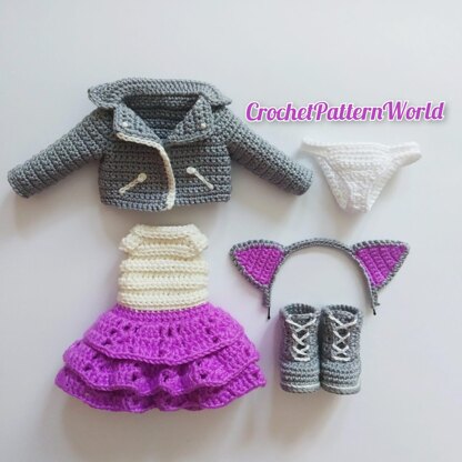 Crochet doll pattern amigurumi Astrid, Amigurumi doll base (Deutsch, English, Français)