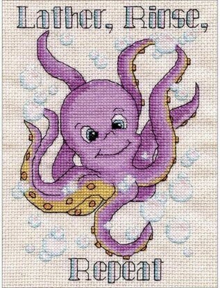 Design Works Octopus Cross Stitch Kit - Multi