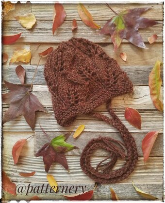 Fall Leafs Lace Bonnet