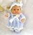 Berenguer Dolls clothes knitting pattern, Dress, Hat and Shoes