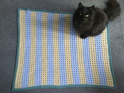 Practice blanket for Alfie