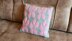 Pink bouquet pillow