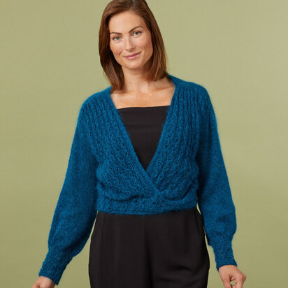 1387 Kabosu - Top Knitting Pattern for Women in Valley Yarns Hatfield and Southampton