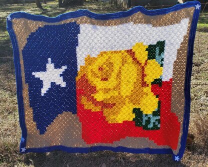 Yellow Rose of Texas Afghan