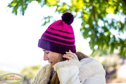 Striped Ombre Hat