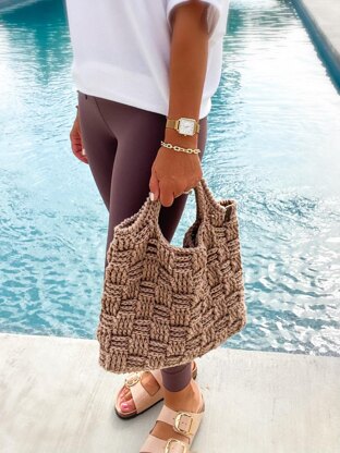 The Teagan Basketweave Tote