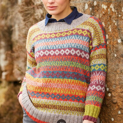 Bessie Sweater in Rowan Felted Tweed DK - Downloadable PDF