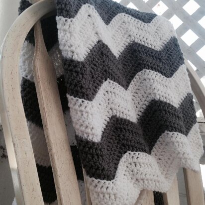 Ripples and Ridges Baby Blanket