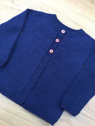 Toddler’s navy cardigan