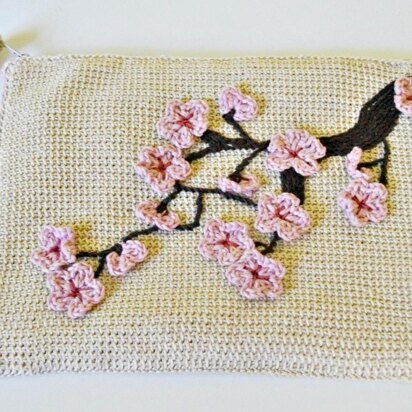 Japanese garden clutch