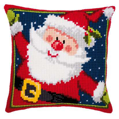 Vervaco Father Christmas Cushion Front Chunky Cross Stitch Kit - 40cm x 40cm