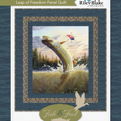 Riley Blake Leap Of Freedom Panel Quilt - Downloadable PDF