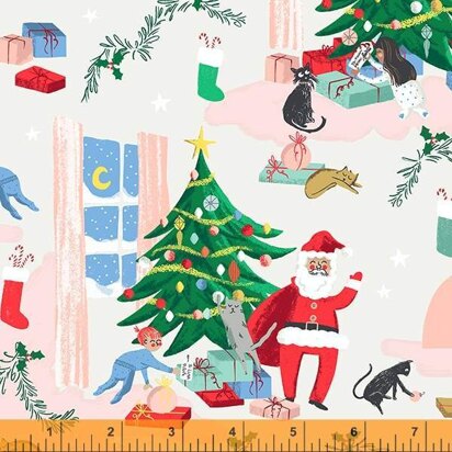 Windham Fabrics Christmas Charms - Present Peeking