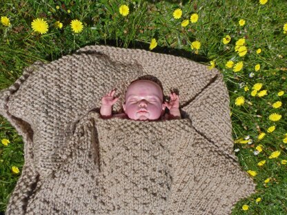 Dot Stitch Baby Blanket