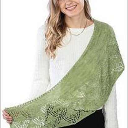 Shawl of Gratitude in Lion Brand Nature's Choice Organic Cotton- 90301AD, Knitting Patterns