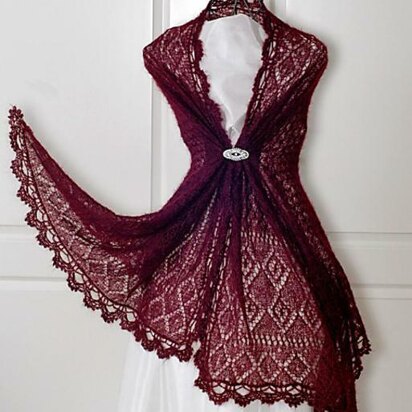 Rectangle Lace Shawl Victoria