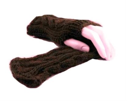 Cabled Fingerless Gloves #2