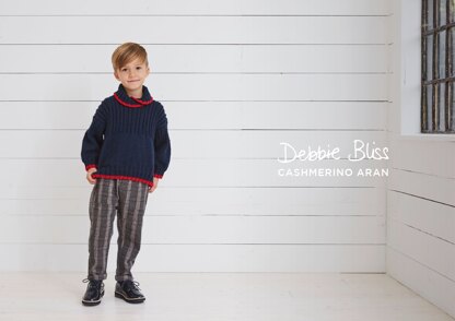 George Jumper - Knitting Pattern for Kids in Debbie Bliss Cashmerino Aran - Downloadable PDF