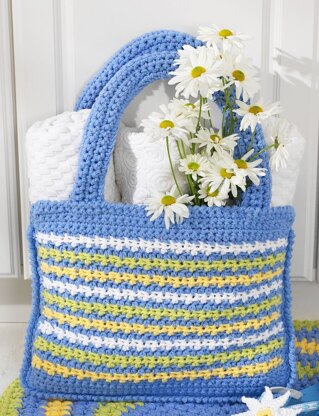 Shopping Tote Bag in Bernat Handicrafter Cotton Solids